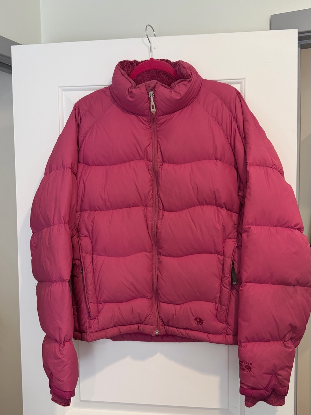 Berry Pink Mountain Hardware Down Quilted Puffer Jacket